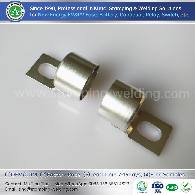Copper Cap for High Voltage Automotive Fuses Copper Cap for High Voltage Automotive Fuses