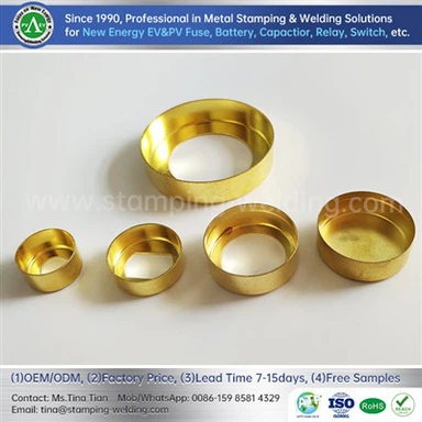 Mässingssäkringsändar för billaddningssystem