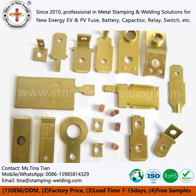 Electrical Contact Stamping Brass Parts Custom
