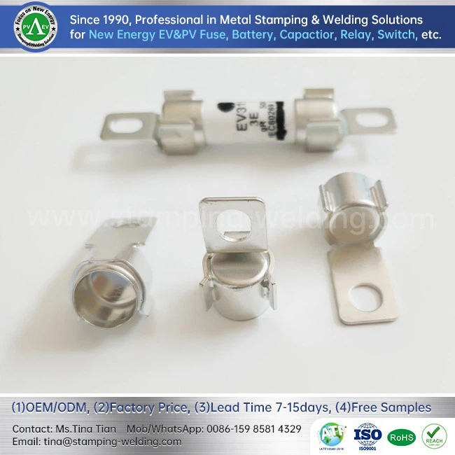 Electric vehicle silver-plated fuse contact