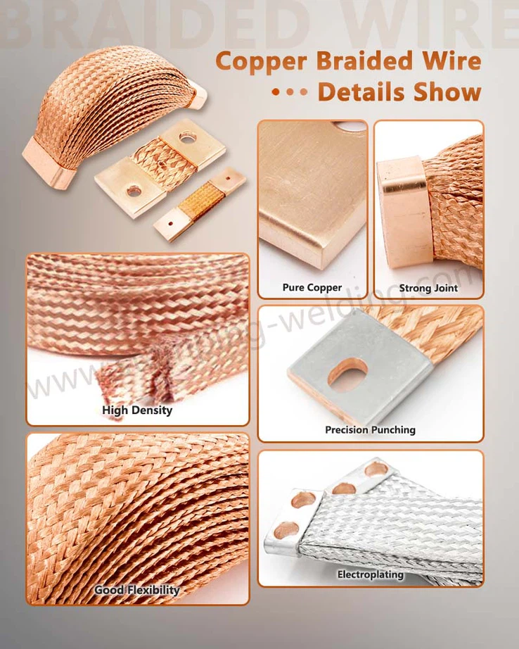 Copper Flexible Braided Custom Connectors Details Show Copper Flexible Braided Custom Connectors Details Show