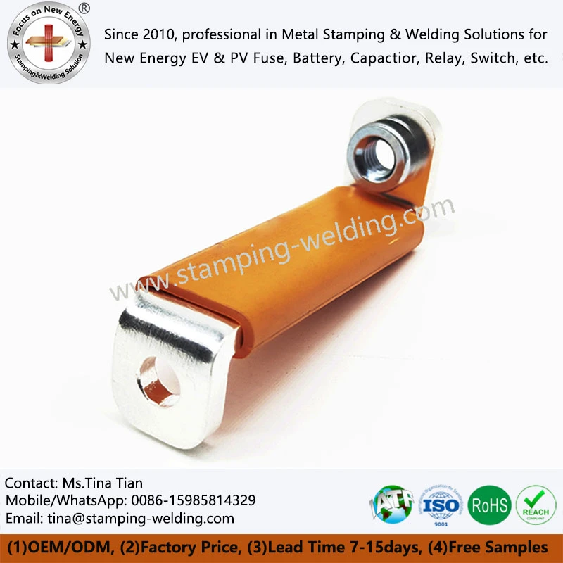 PVC Dipping Tinned Copper Battery Bus Bar For Electric Vehicle PVC Dipping Tinned Copper Battery Bus Bar For Electric Vehicle